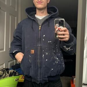 Vintage Oversized Painter Carhartt Hooded J280 Work Jacket